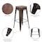 Flash Furniture 30" High Metal Indoor Bar Stool, Gray, PK4 4-ET-31320W-30-GN-R-GG - alternate 2